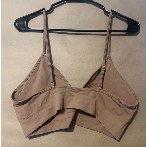 Skims Sienna Mesh Scoop Bralette, Bra Size 3X Rosewood - Picture 3 of 4